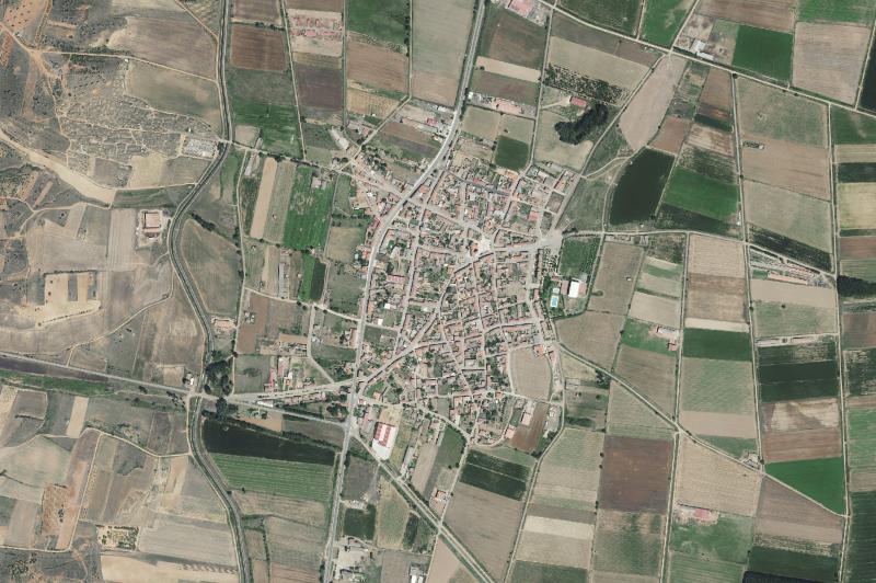 Ortofoto actual del núcleo de Villaquejida