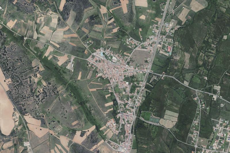Ortofoto actual del núcleo de Villaquilambre