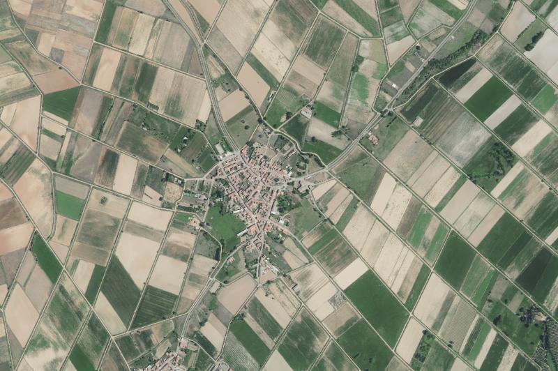 Ortofoto actual del núcleo de Villaturiel