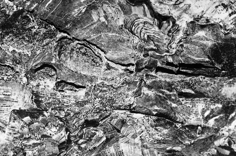 Ortofoto de 1956-1957 del núcleo de Abella de la Conca