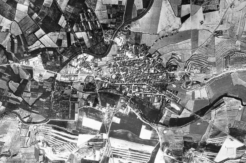 Ortofoto de 1956-1957 del núcleo de Agramunt
