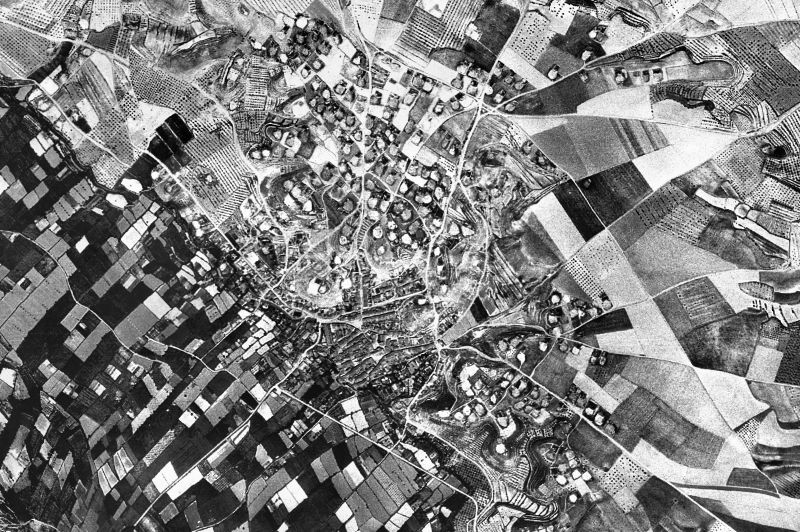 Ortofoto de 1956-1957 del núcleo de Albesa