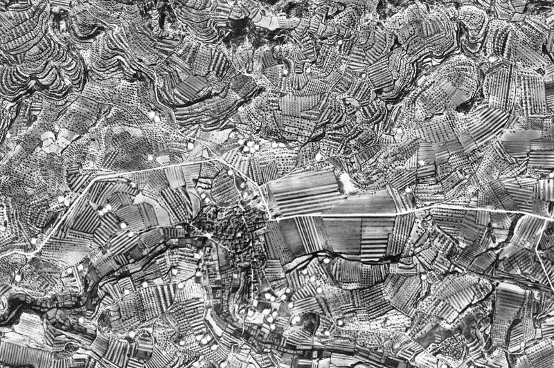 Ortofoto de 1956-1957 del núcleo de L'Albi
