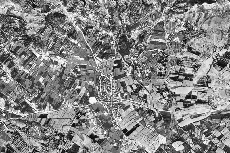 Ortofoto de 1956-1957 del núcleo de Alpicat