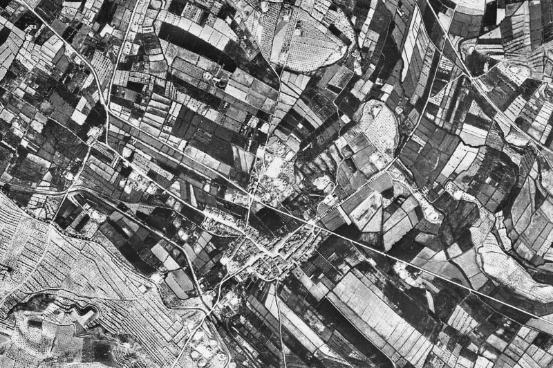 Ortofoto de 1956-1957 del núcleo de Artesa de Lleida