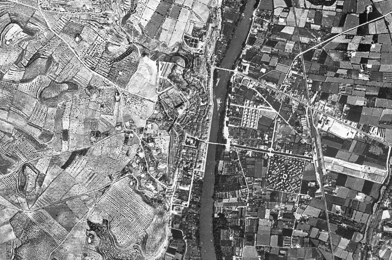 Ortofoto de 1956-1957 del núcleo de Balaguer