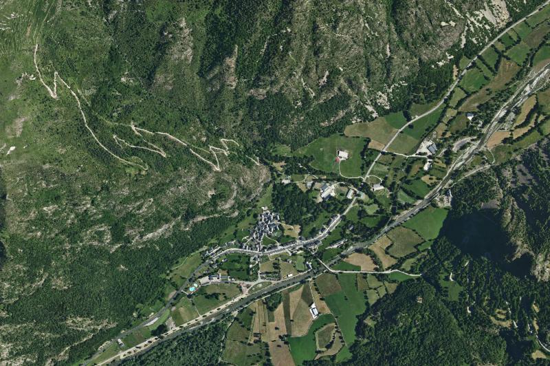 Ortofoto actual del núcleo de La Vall de Boí