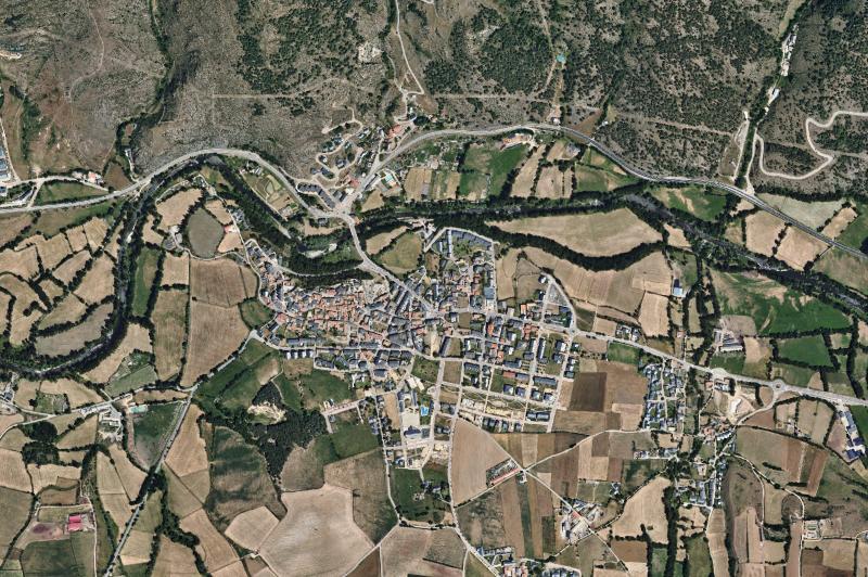 Ortofoto actual del núcleo de Bellver de Cerdanya