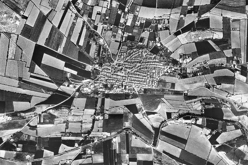 Ortofoto de 1956-1957 del núcleo de Bellvís