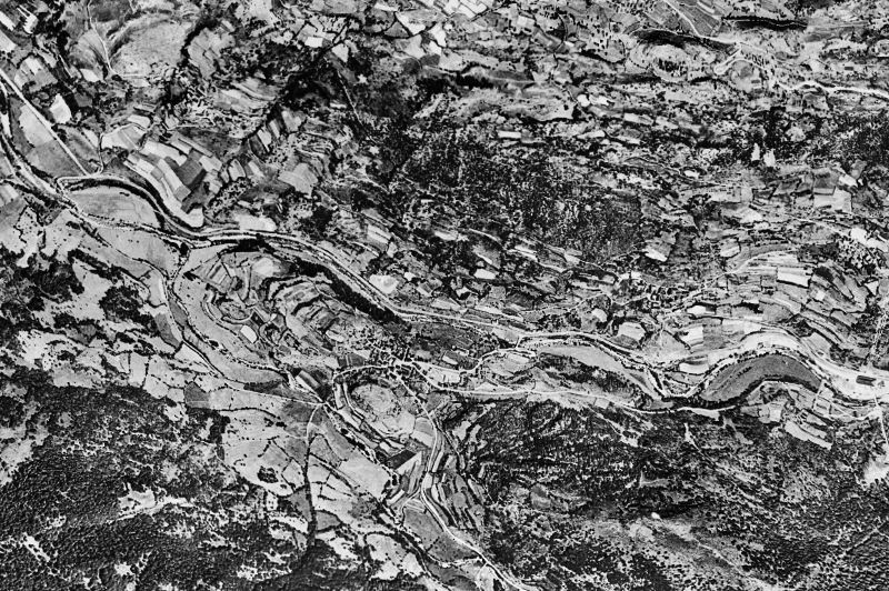 Ortofoto de 1956-1957 del núcleo de Es Bòrdes