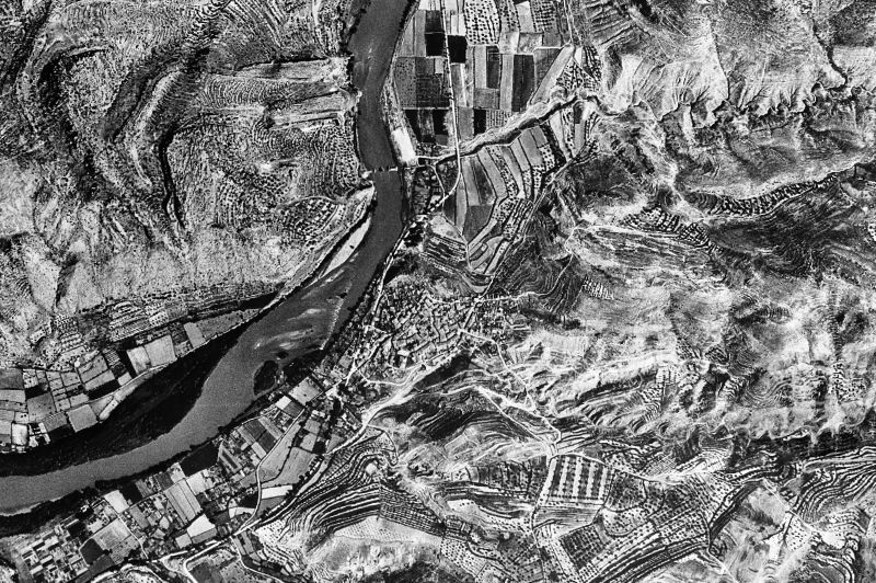 Ortofoto de 1956-1957 del núcleo de Camarasa