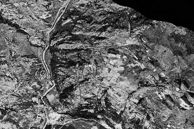 Ortofoto de 1956-1957 del núcleo de Canejan