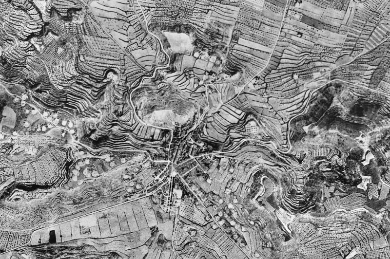 Ortofoto de 1956-1957 del núcleo de Castelldans