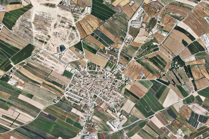 Ortofoto actual del núcleo de Castellserà