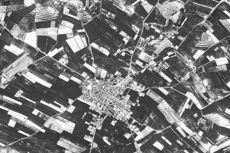 Ortofoto de 1956-1957 del núcleo de Castellserà