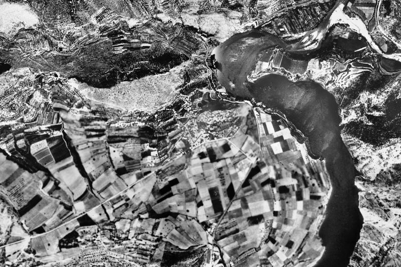 Ortofoto de 1956-1957 del núcleo de Coll de Nargó