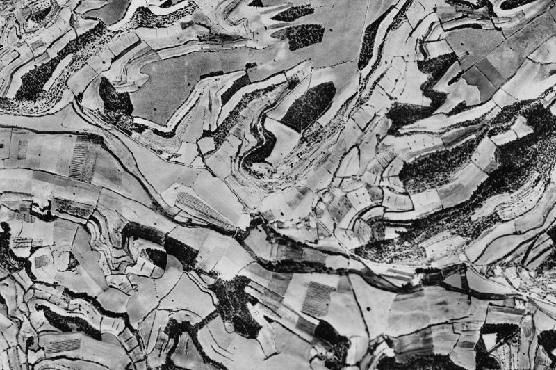 Ortofoto de 1956-1957 del núcleo de Estaràs