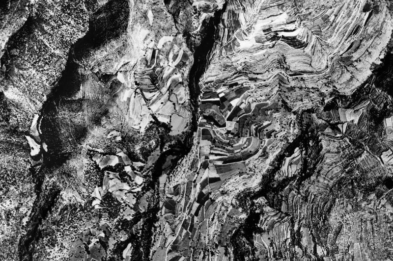 Ortofoto de 1956-1957 del núcleo de Estamariu