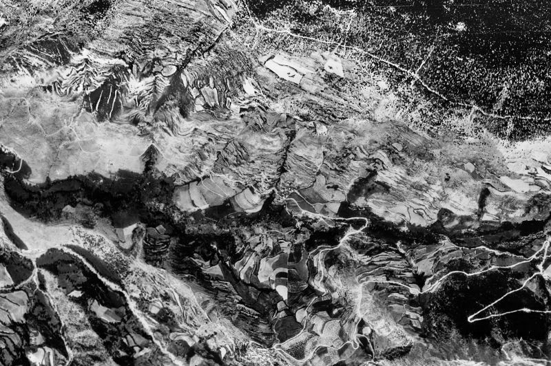 Ortofoto de 1956-1957 del núcleo de Farrera