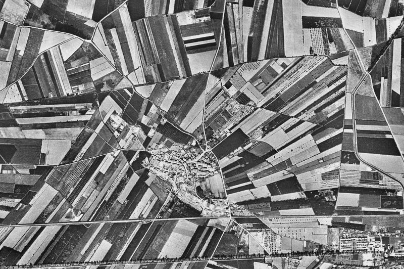 Ortofoto de 1956-1957 del núcleo de Fondarella