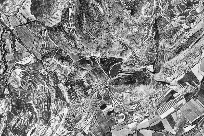 Ortofoto de 1956-1957 del núcleo de Foradada