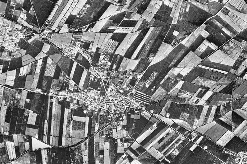 Ortofoto de 1956-1957 del núcleo de La Fuliola