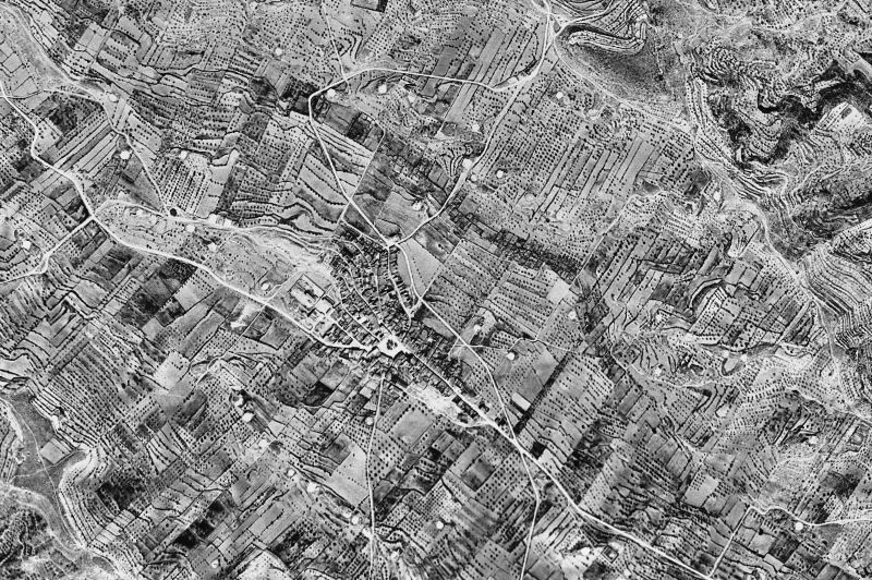 Ortofoto de 1956-1957 del núcleo de La Granadella