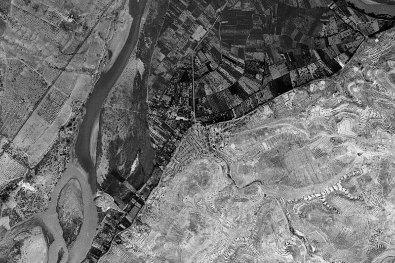 Ortofoto de 1956-1957 del núcleo de La Granja d'Escarp