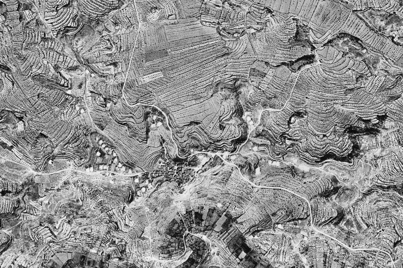 Ortofoto de 1956-1957 del núcleo de Granyena de les Garrigues