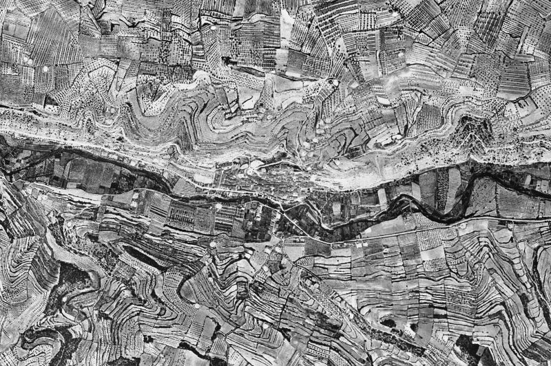 Ortofoto de 1956-1957 del núcleo de Guimerà