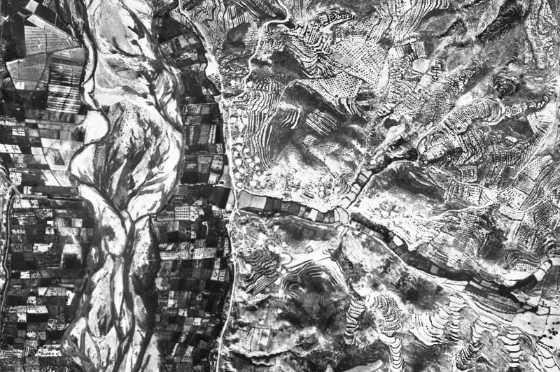 Ortofoto de 1956-1957 del núcleo de Ivars de Noguera