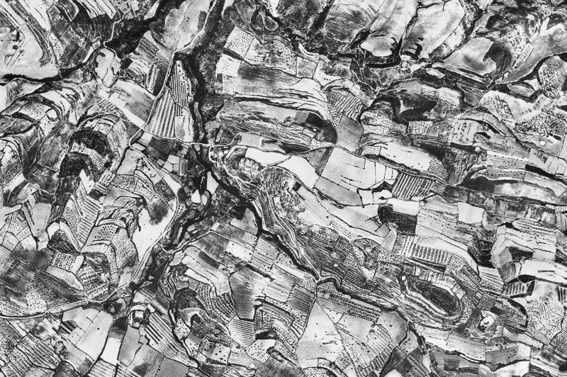 Ortofoto de 1956-1957 del núcleo de Ivorra