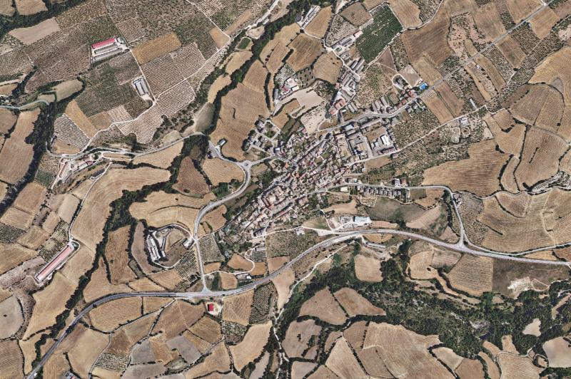 Ortofoto actual del núcleo de Isona i Conca Dellà