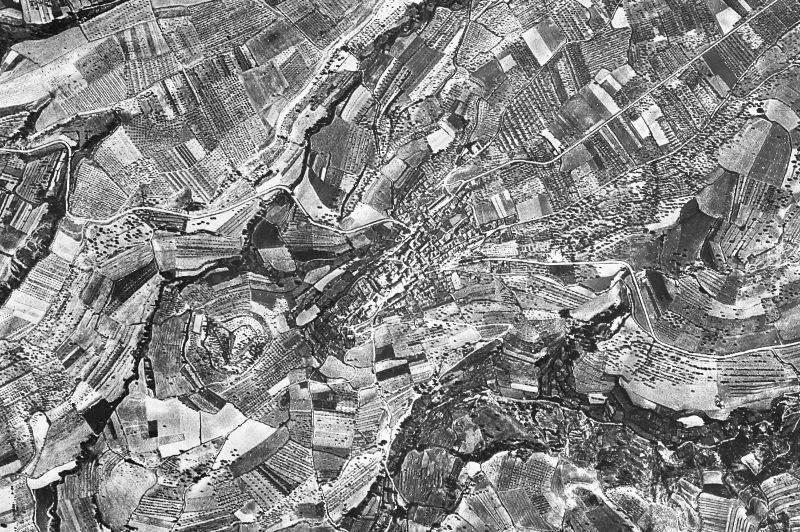 Ortofoto de 1956-1957 del núcleo de Isona i Conca Dellà