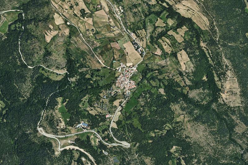 Ortofoto actual del núcleo de Lles de Cerdanya