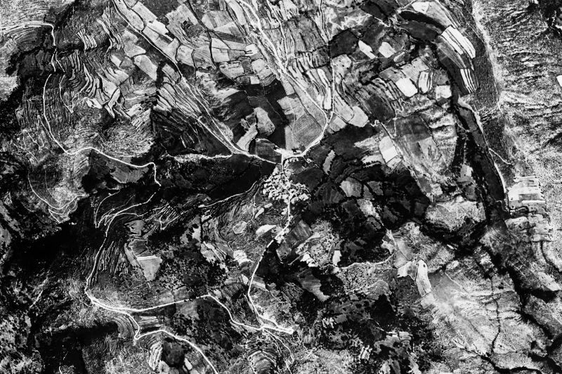 Ortofoto de 1956-1957 del núcleo de Lles de Cerdanya