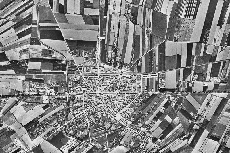 Ortofoto de 1956-1957 del núcleo de Mollerussa