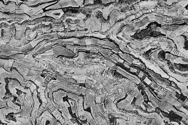 Ortofoto de 1956-1957 del núcleo de Montornès de Segarra