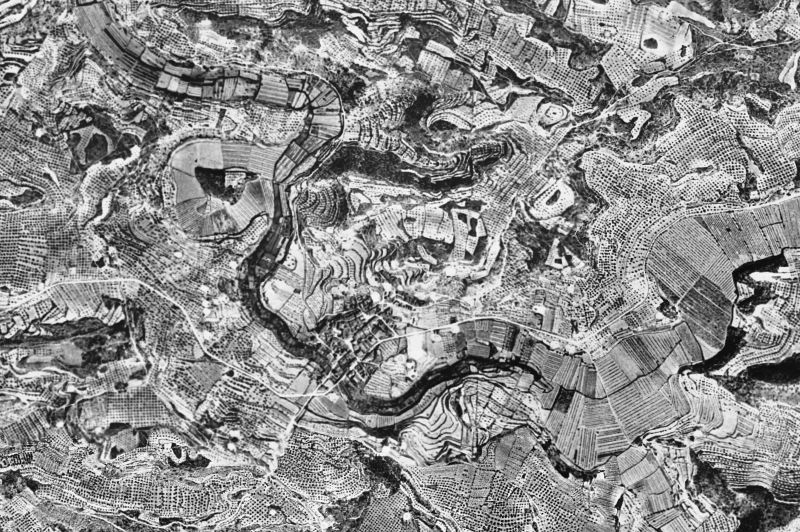 Ortofoto de 1956-1957 del núcleo de Els Omellons