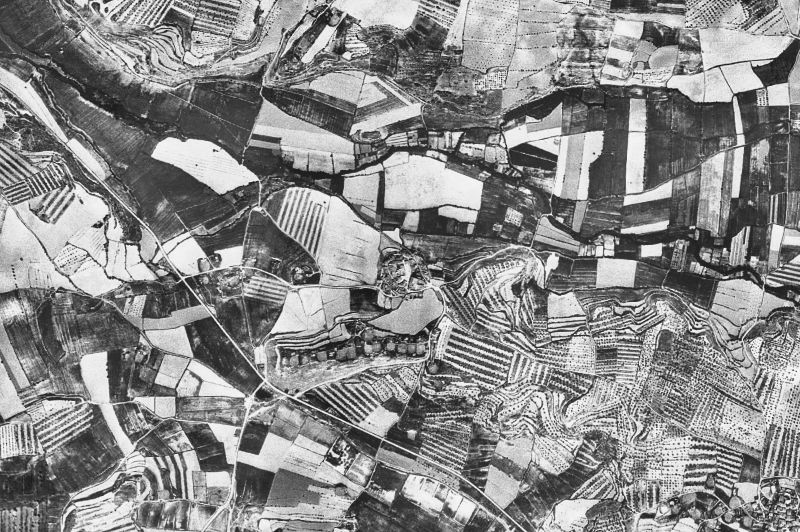 Ortofoto de 1956-1957 del núcleo de Ossó de Sió