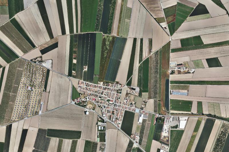 Ortofoto actual del núcleo de El Poal