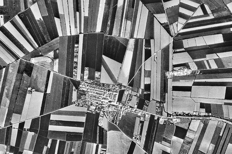 Ortofoto de 1956-1957 del núcleo de El Poal