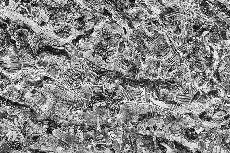 Ortofoto de 1956-1957 del núcleo de Bellaguarda