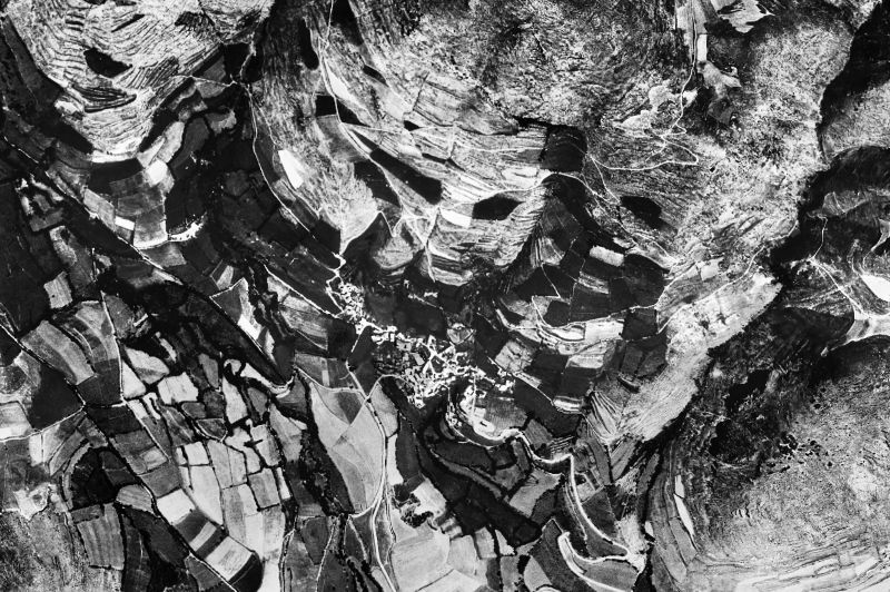 Ortofoto de 1956-1957 del núcleo de Prullans