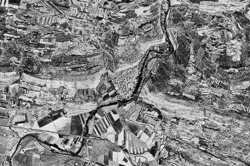 Ortofoto de 1956-1957 del núcleo de Sanaüja