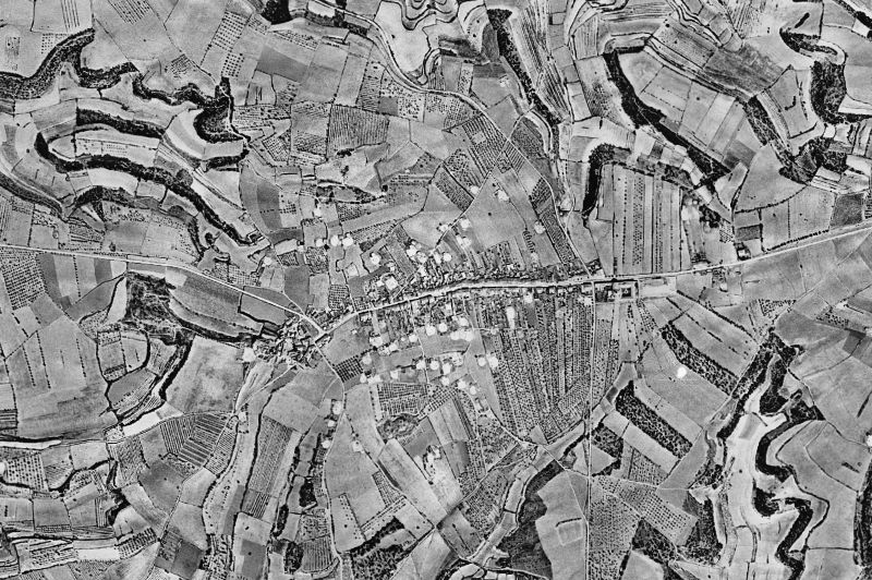 Ortofoto de 1956-1957 del núcleo de Sant Ramon