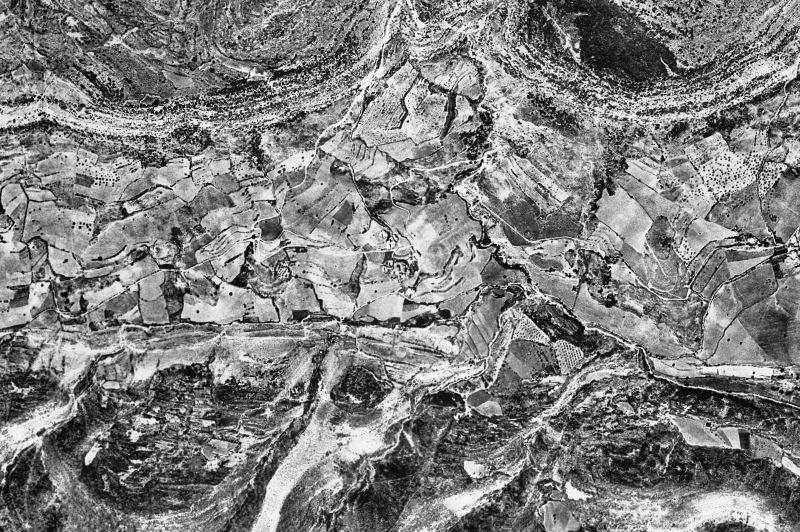 Ortofoto de 1956-1957 del núcleo de Sant Esteve de la Sarga