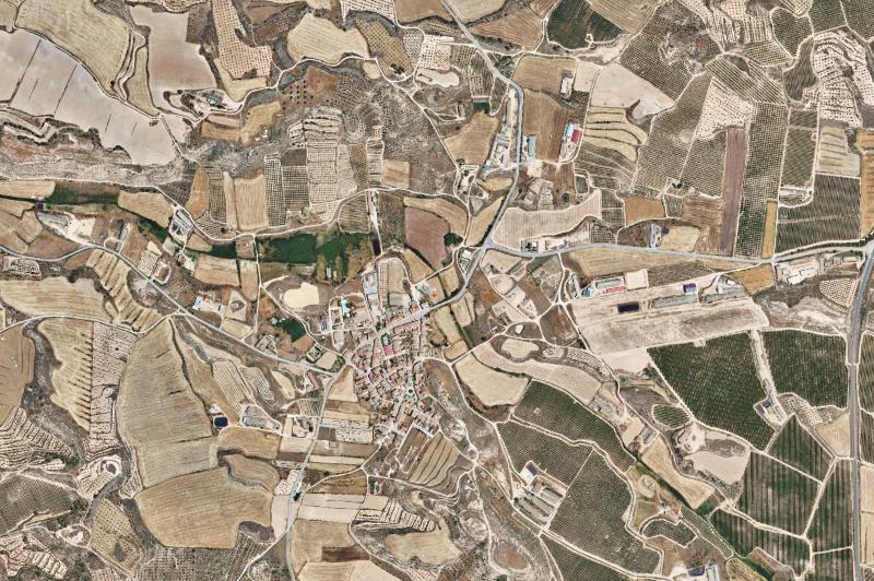 Ortofoto actual del núcleo de Sarroca de Lleida