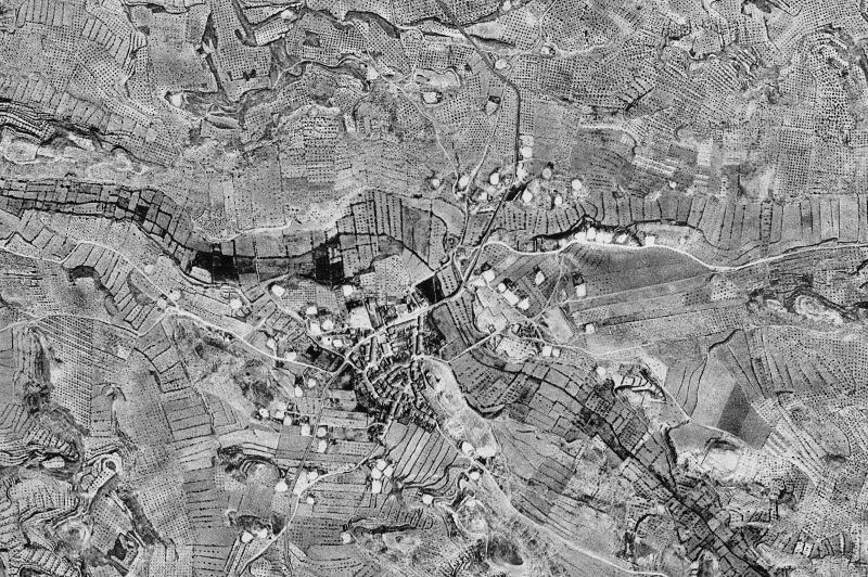 Ortofoto de 1956-1957 del núcleo de Sarroca de Lleida
