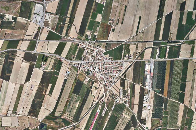 Ortofoto actual del núcleo de Sidamon